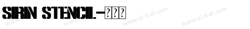 Sirin Stencil字体转换